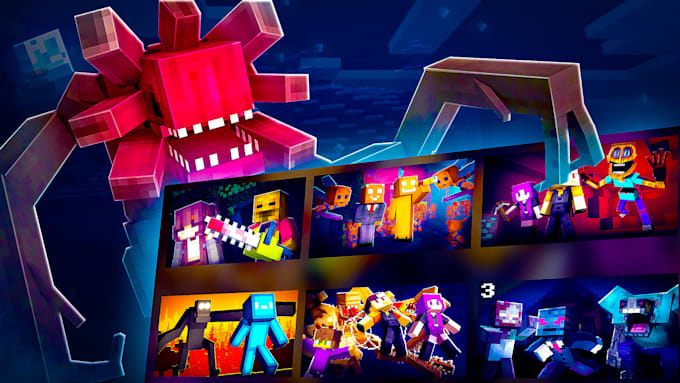 minecraft horror thumbnail for youtube