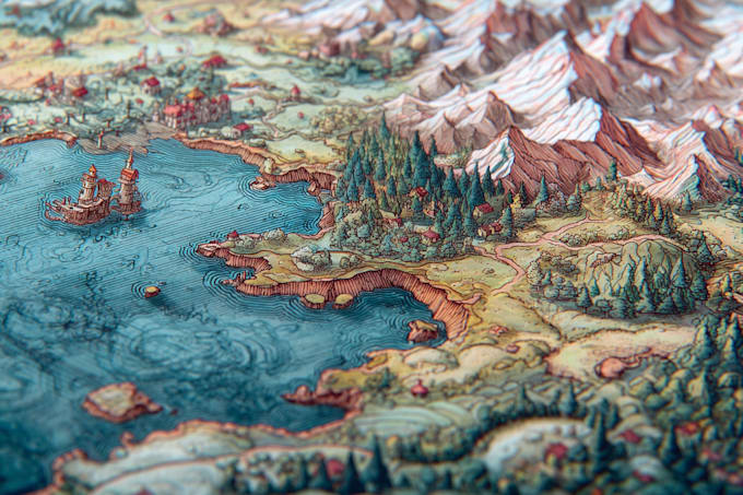 draw fantasy maps and city maps