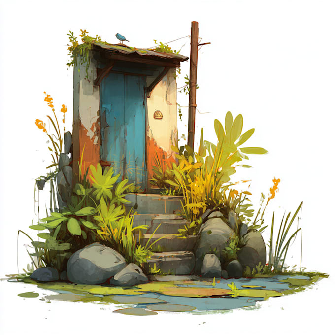 do a awesome environment concept art and oc sci fi art