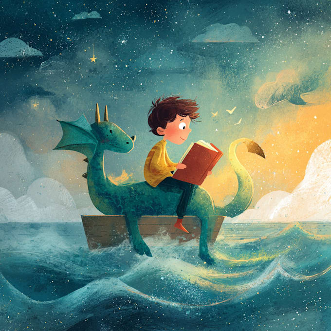 design children story book illustration