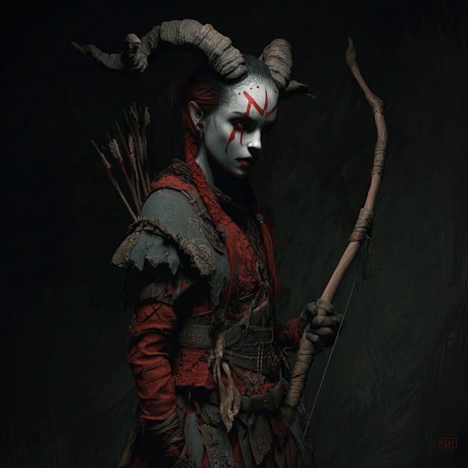 draw horror character art and horror character design