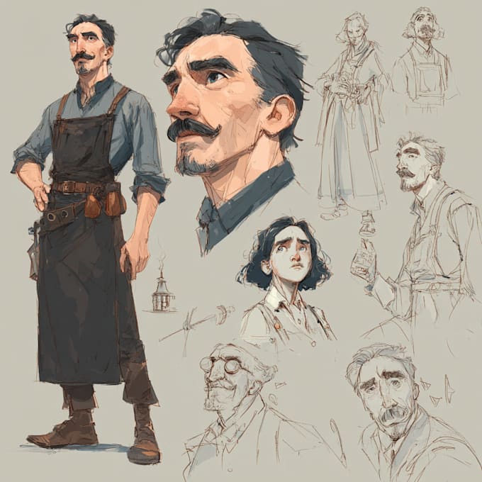 Create concept art, character design and illustration by Bevlsen | Fiverr