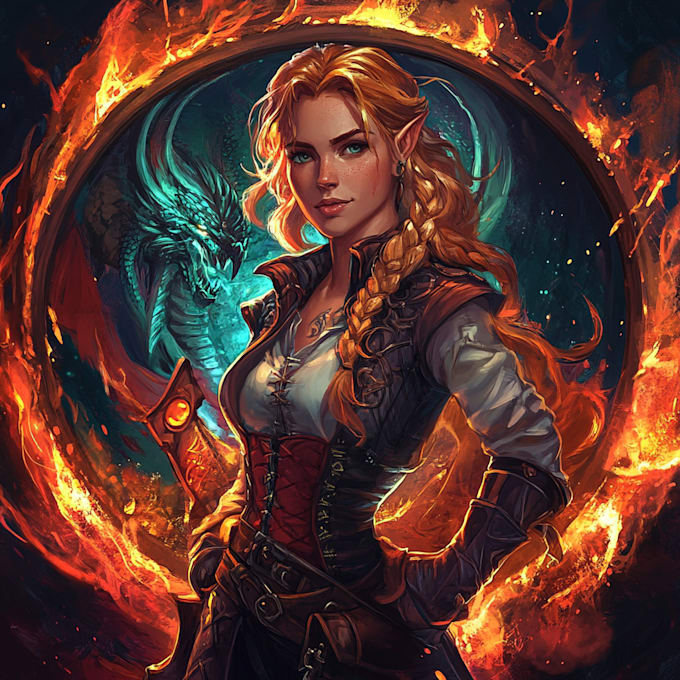 create a fantasy game logo