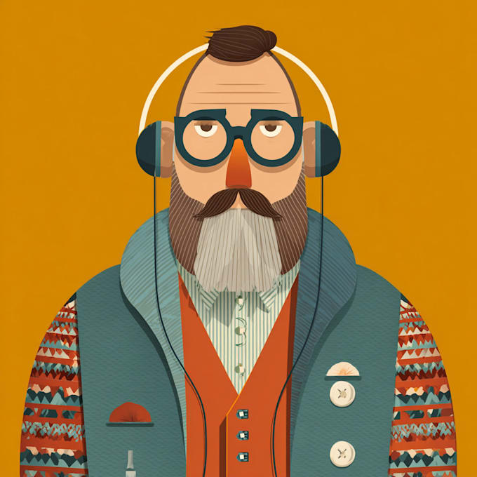 create cartoon character or avatar in vector