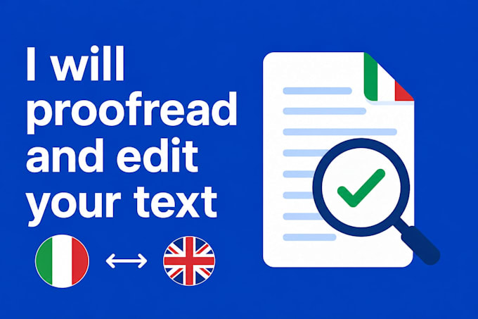 proofread and edit your text