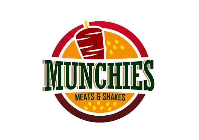 design spotless meats and shakes munchies logo