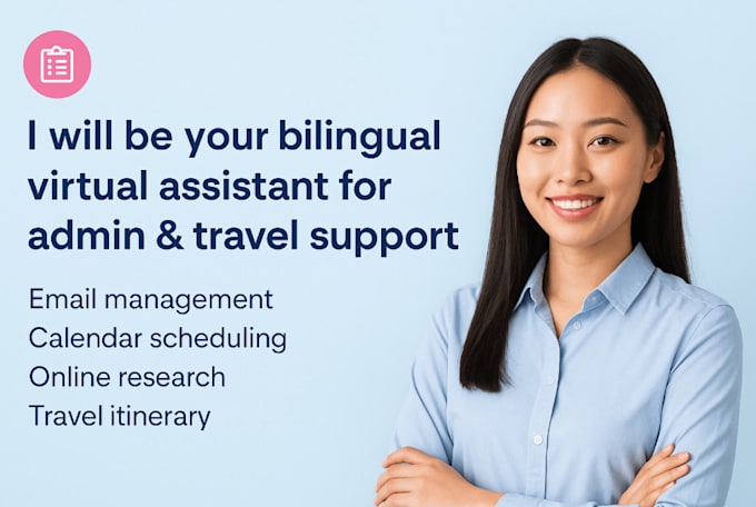 be your bilingual virtual assistant for admin and travel support