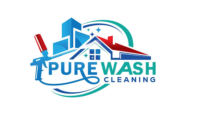 design a professional washing and laundry service logo