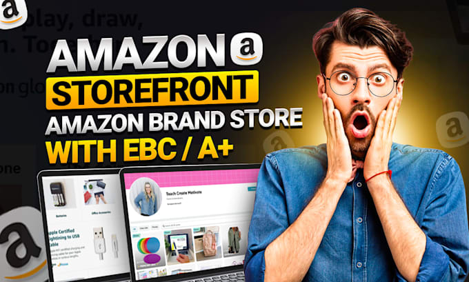 create design or setup amazon storefront brand store