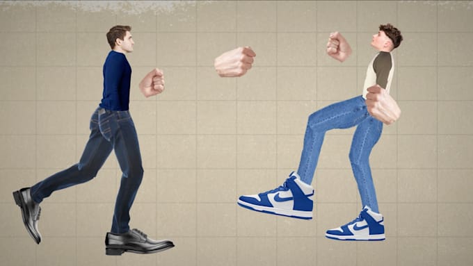make custom collage style explainer or ad videos