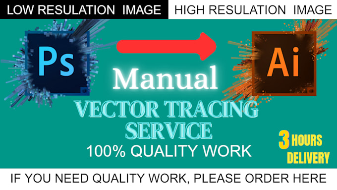 convert raster to vector and redraw logo