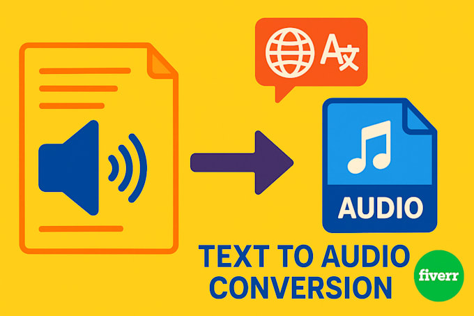 convert any text into any audio of your choice