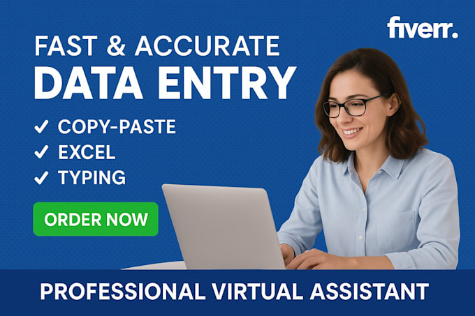 reliable virtual assistant for data entry and excel tasks