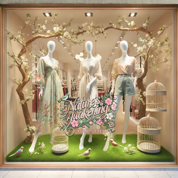 design creative brand focused retail window displays