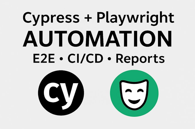 provide cypress playwright automation, e2e, API testing with cicd