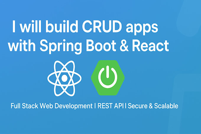 build full stack crud app using spring boot and react