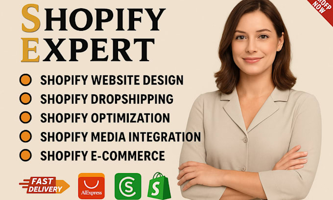 do shopify ecommerce website development, shopify dropshipping, shopify website