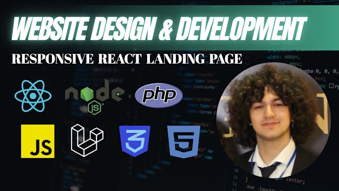 build a responsive react landing page for your business