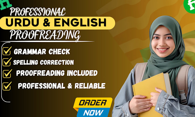 professionally proofread urdu and fix grammar mistakes