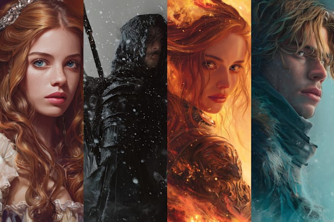 design fantasy, romance and sci fi book covers
