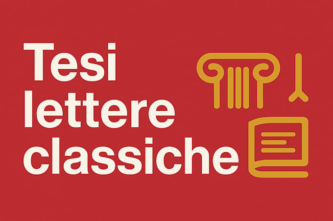 tutor tesi lettere classiche triennale e magistrale