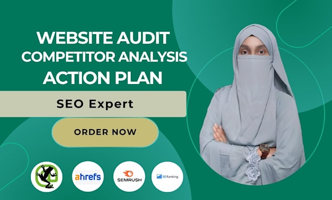 provide website SEO audit with competitor analysis and action plan