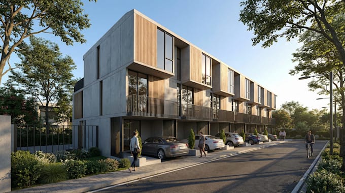 create a professional exterior rendering