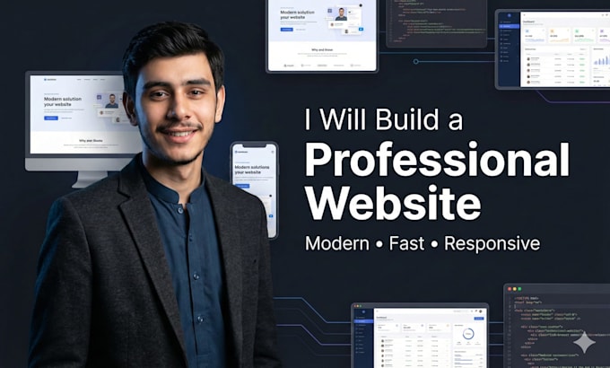 build custom websites and saas for ai with admin dashboard