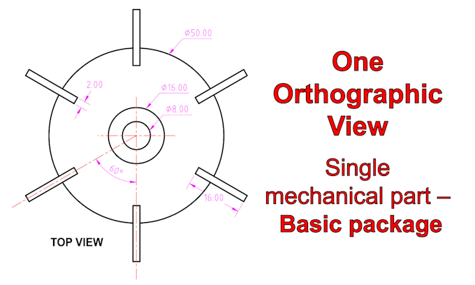 create 2d mechanical drawings and cad drafting in autocad