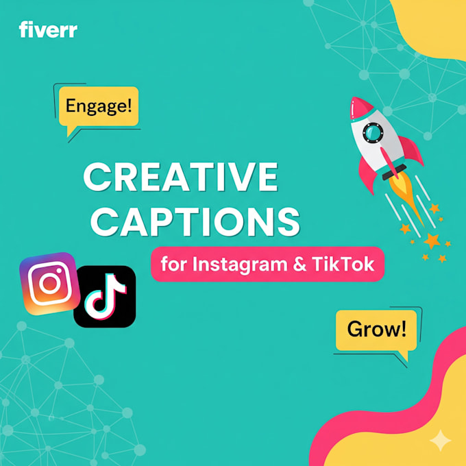 write creative instagram and tiktok captions for your brand