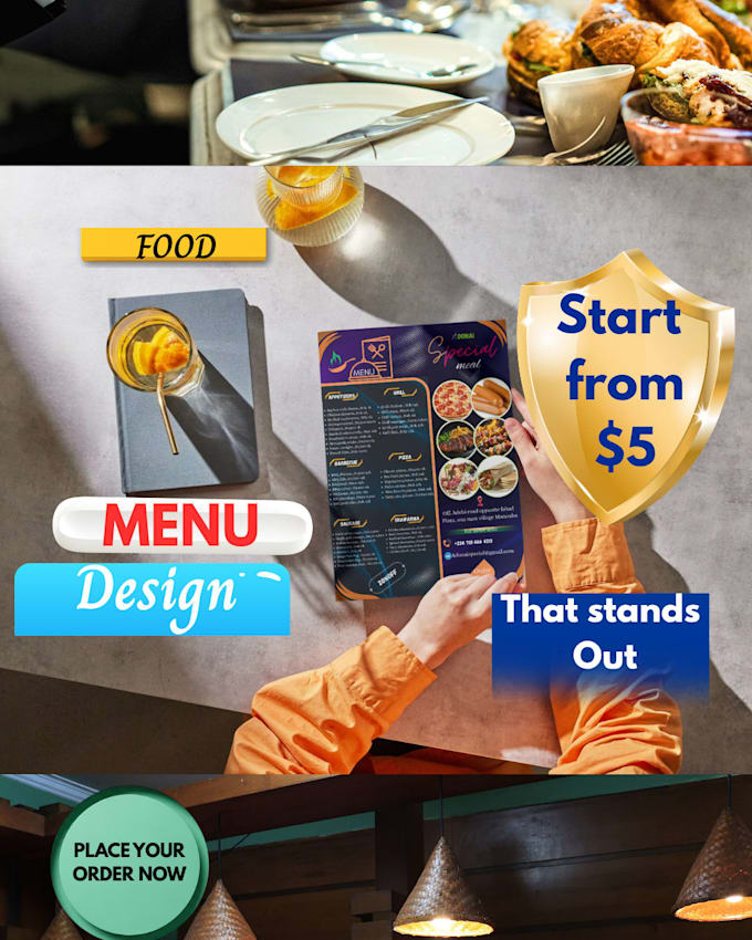 Design a modern, professional restaurant food menu by Adam_gajere | Fiverr