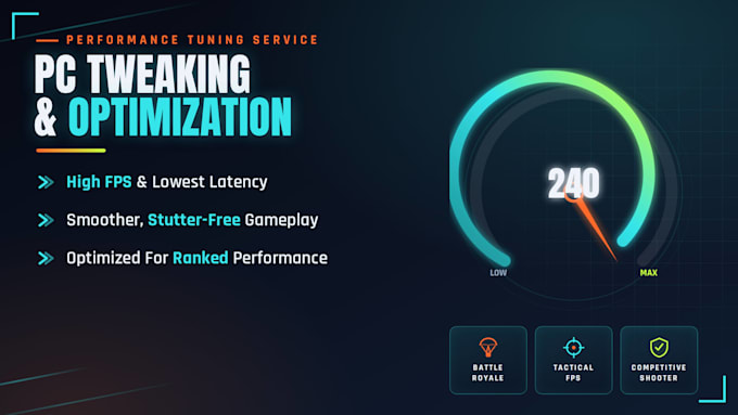 optimize, tweak your PC by tuning windows, bios,overclocking