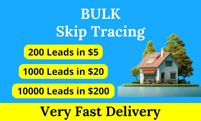 do bulk skip tracing for real estate