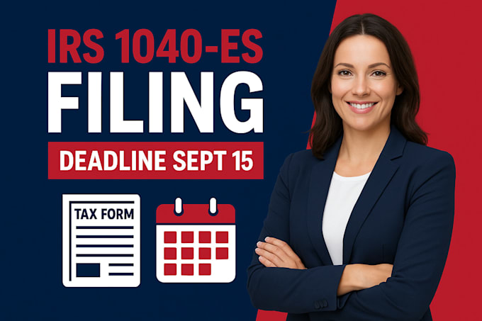prepare and file your US estimated taxes, irs 1040 es, and quarterly returns