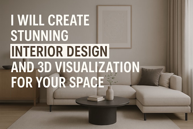 create stunning interior design and 3d visualization for your space