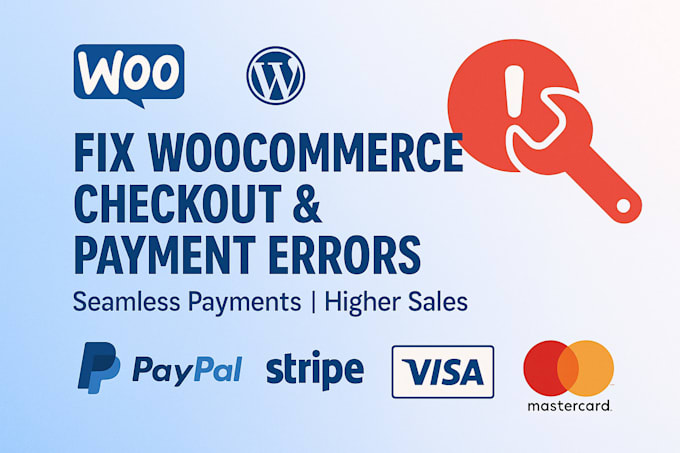 quickly fix woocommerce checkout and payment errors