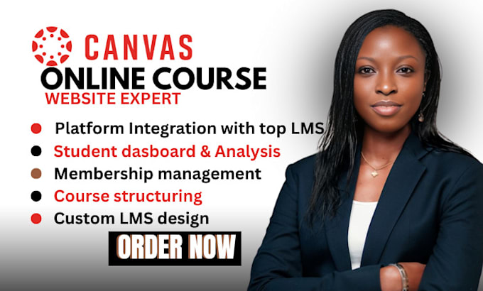 create an engaging online course on canvas lms or elearning website