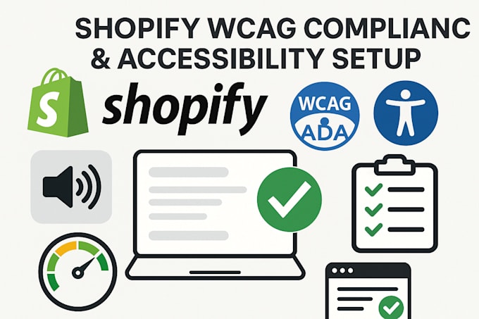 ensure shopify wcag compliance and accessibility setup, optimize shopify website