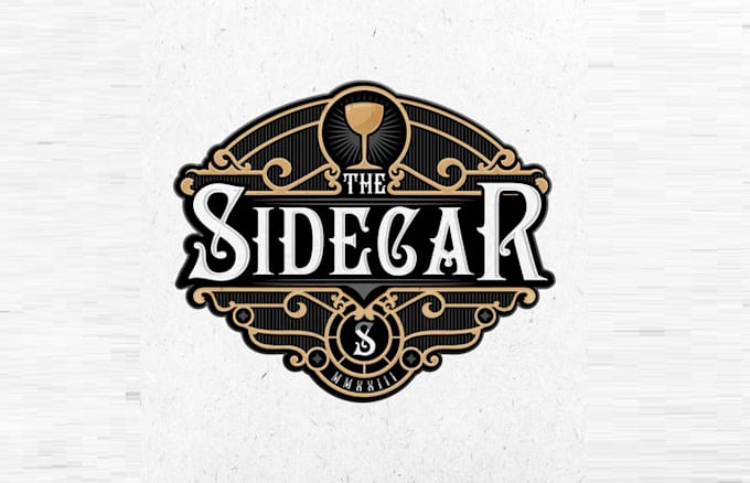 design unique side car bar logo