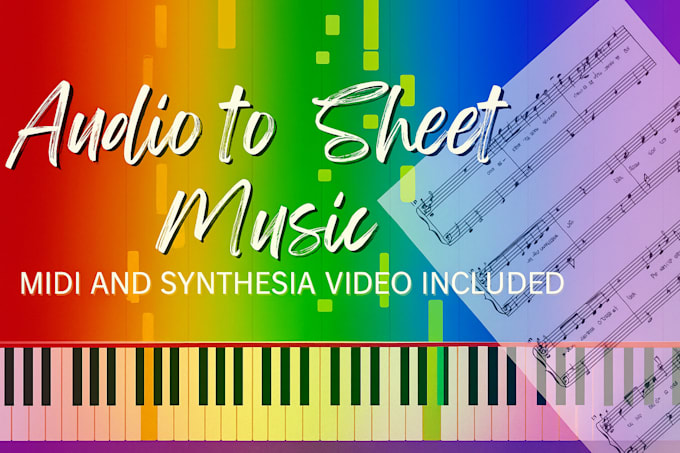 transcribe your favorite songs into professional sheet music