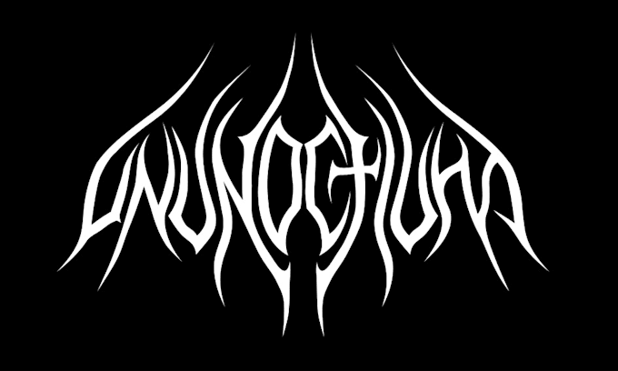 draw death metal, black, brutal metal logo