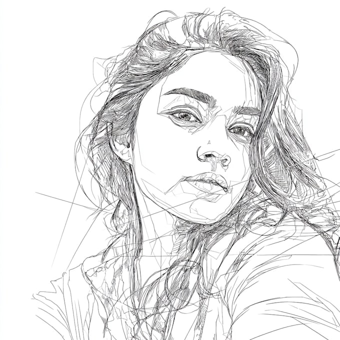 draw vector line art illustration