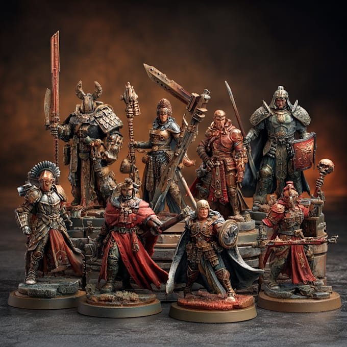make your warhammer 40k, sigmar and dnd miniatures