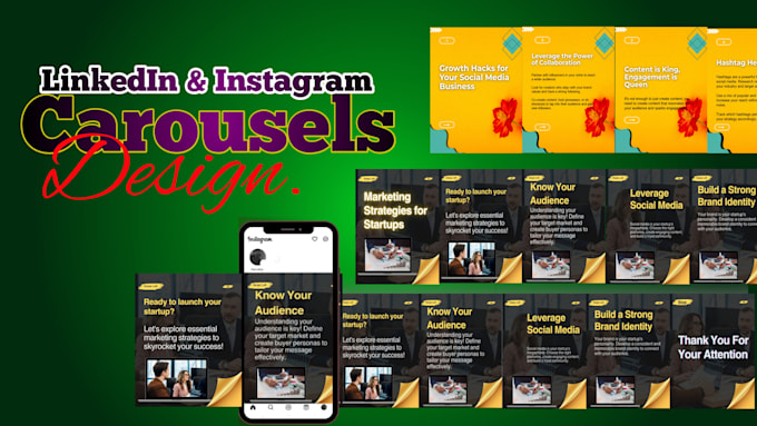 Design premium linkedin carousels and instagram carousels by ...