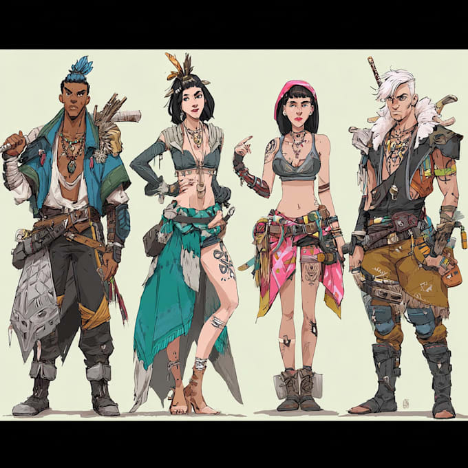 Design character concept art and illustrations for you by Tuduetskeled ...