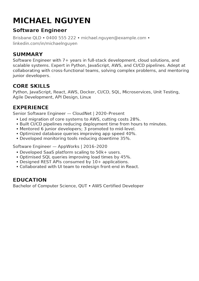 Create clean ats friendly resumes by Christinasherid | Fiverr
