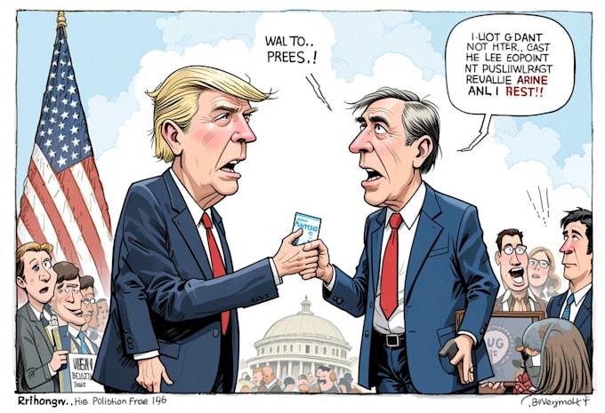 draw political cartoon and comic