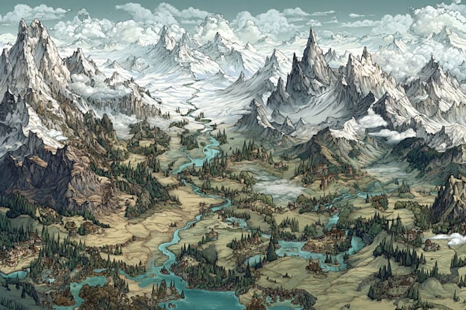 world map design fantasy map worldbuilding ttrpg inkarnate