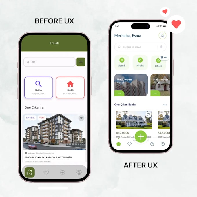 design mobile app UI UX for ios and android