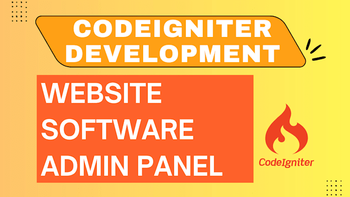 develop custom codeigniter php website